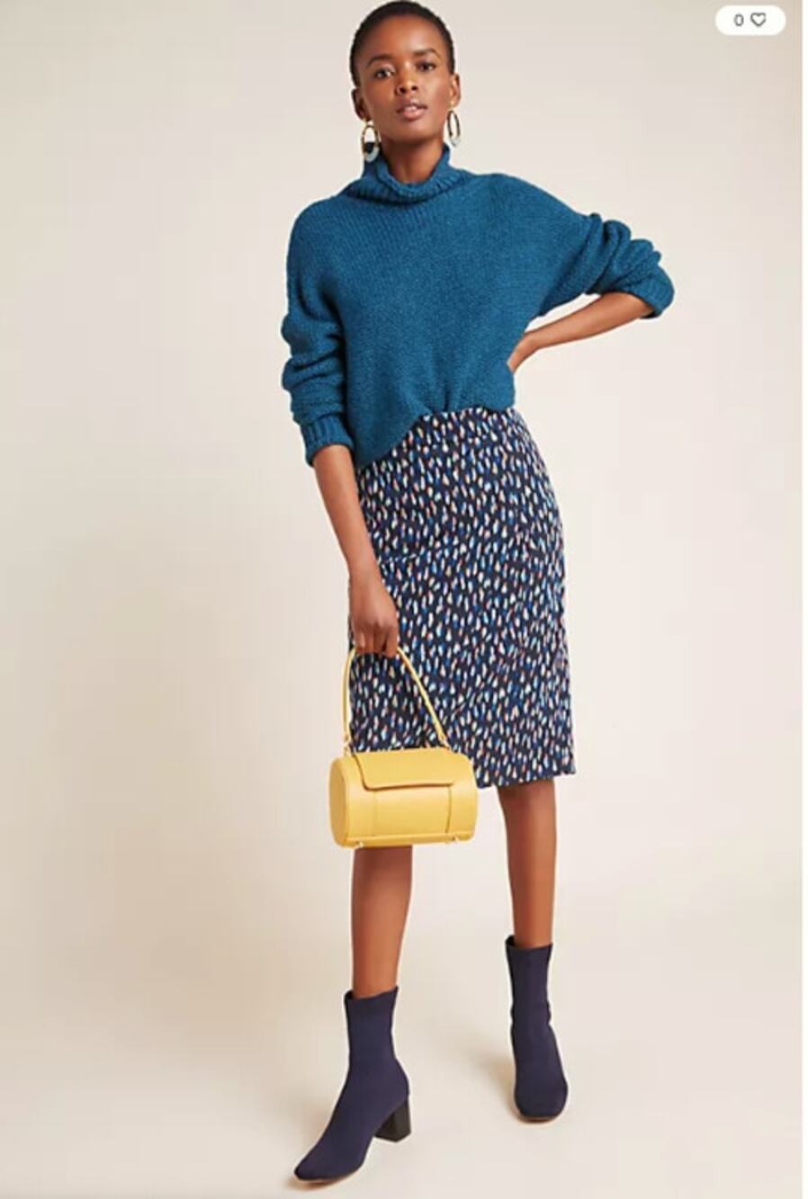 ANTHROPOLOGIE Maeve Debra Knit Pencil Skirt // 10
